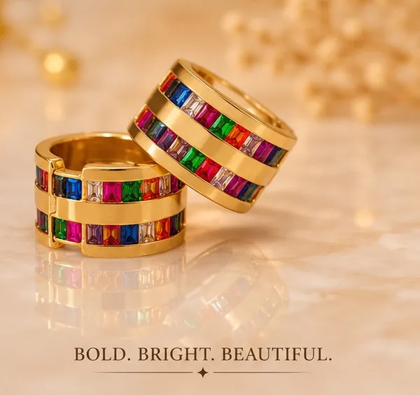 Gold_Stainless_Steel_Stone_Hoop_Earrings_For_Women