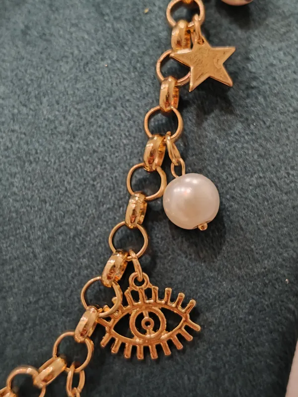 Gold_Stainless_Steel_Pearl_Charm_Statement_Necklace_For_Women