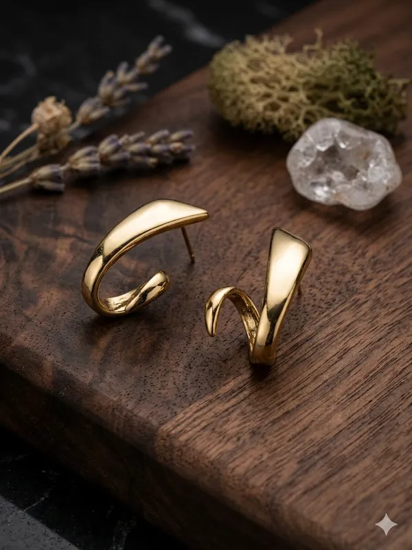 Gold_Stainless_Steel_Sculptural_Statement_Earrings_For_Women