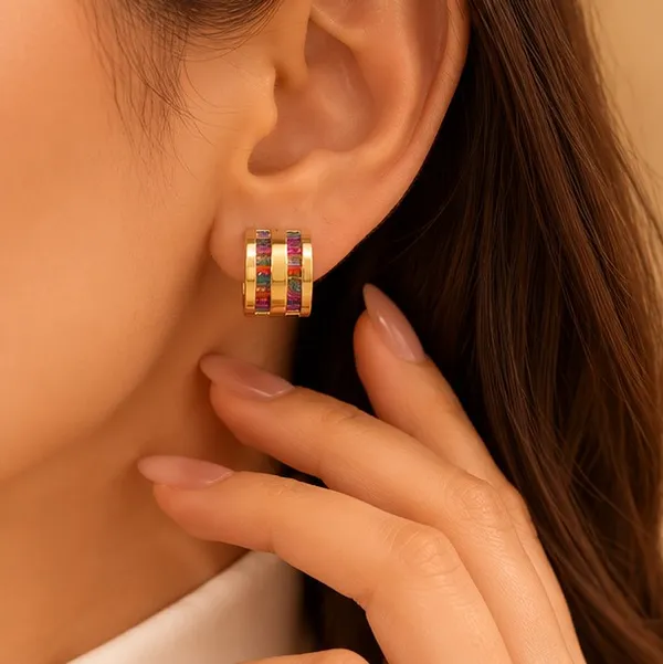 Gold_Stainless_Steel_Stone_Hoop_Earrings_For_Women