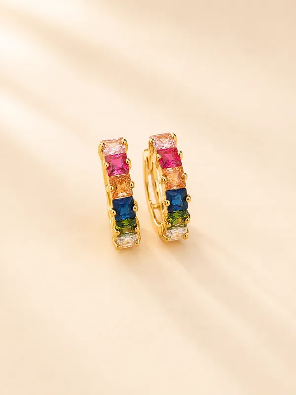 Gold_Stainless_Steel_Rainbow_Hoop_Earrings_For_Women