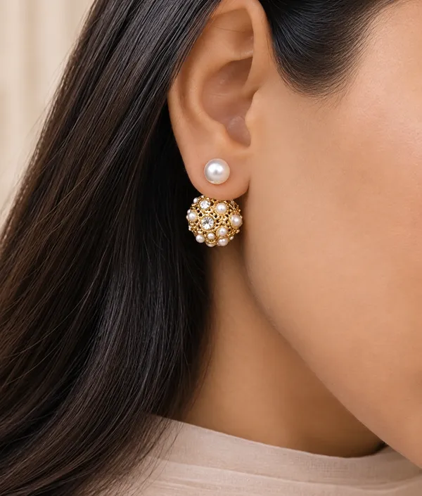 Gold_Stainless_Steel_Pearl_Stud_Earrings_For_Women