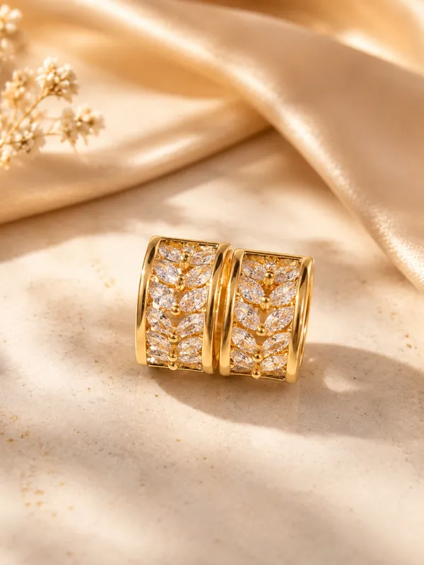 Gold_Stainless_Steel_Crystal_Studded_Hoop_Earrings_For_Women