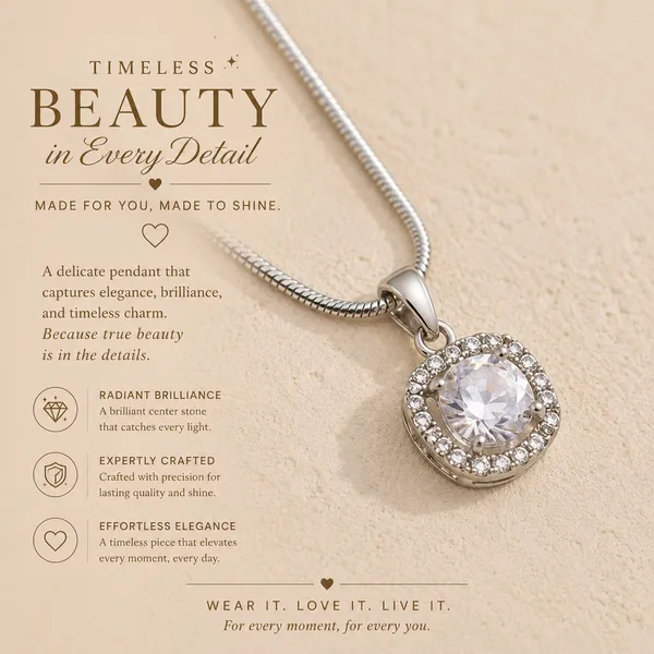 Silver_Stainless_Steel_Crystal_Pendant_Necklace_For_Women