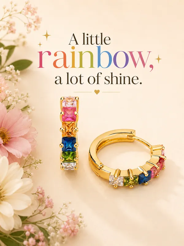 Gold_Stainless_Steel_Rainbow_Hoop_Earrings_For_Women