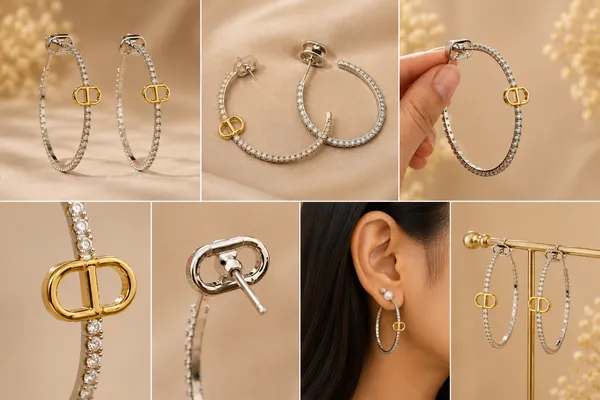 Silver_Stainless_Steel_Crystal_Hoop_Earrings_For_Women