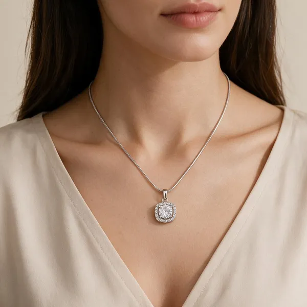 Silver_Stainless_Steel_Crystal_Pendant_Necklace_For_Women