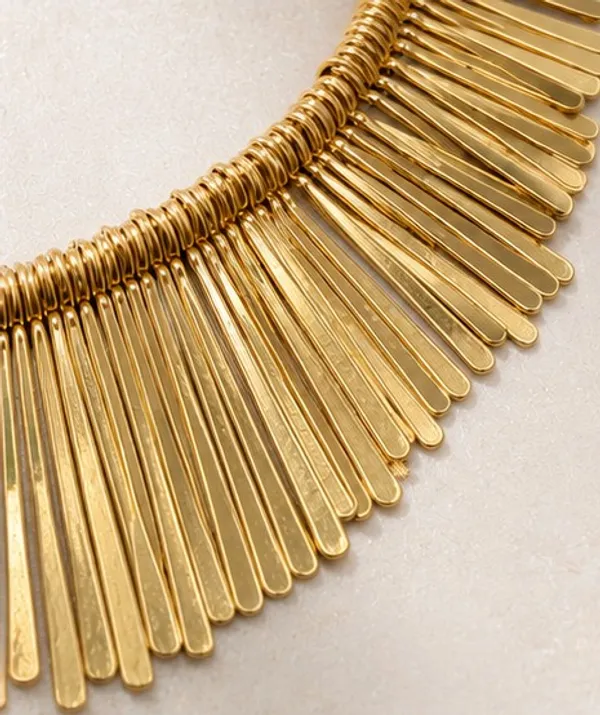 Gold_Stainless_Steel_Fringe_Necklace_For_Women
