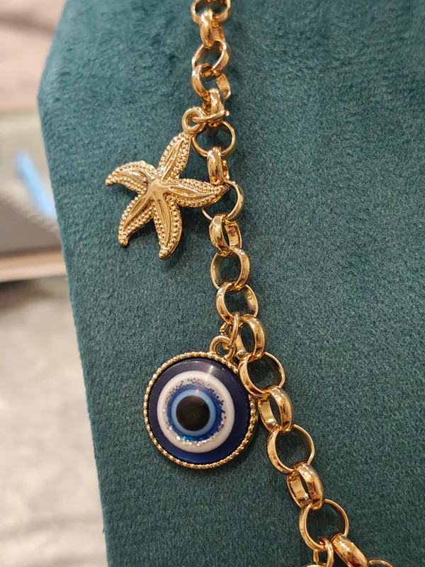 Gold_Stainless_Steel_Evil_Eye_Charm_Necklace_For_Women