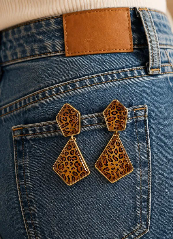 Gold_Stainless_Steel_Leopard_Print_Geometric_Drop_Earrings_For_Women
