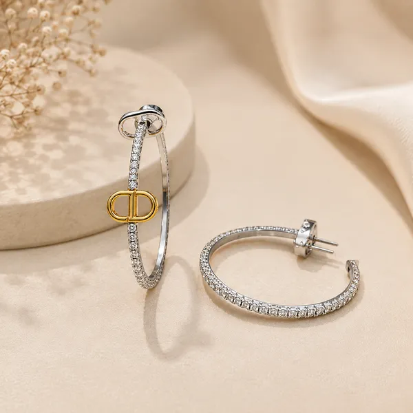 Silver_Stainless_Steel_Crystal_Hoop_Earrings_For_Women