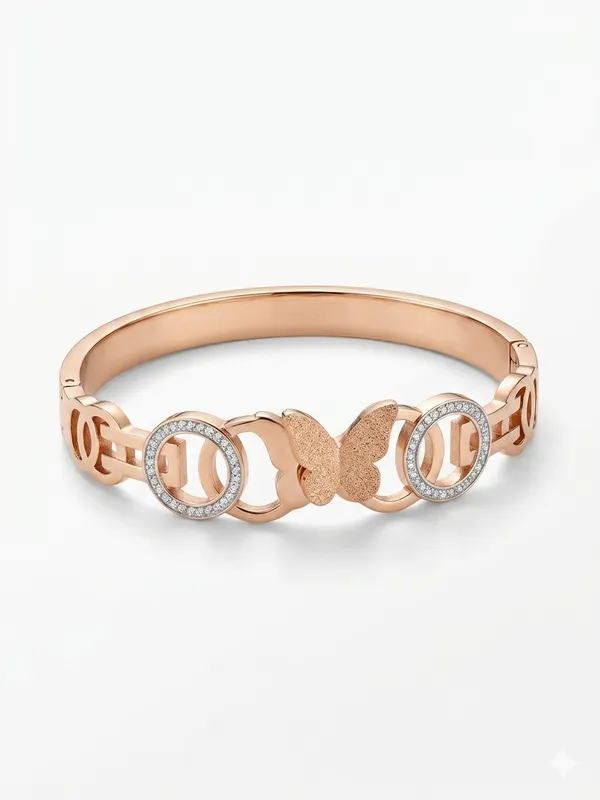 Rose_Gold_Stainless_Steel_Butterfly_Bracelet_For_Women