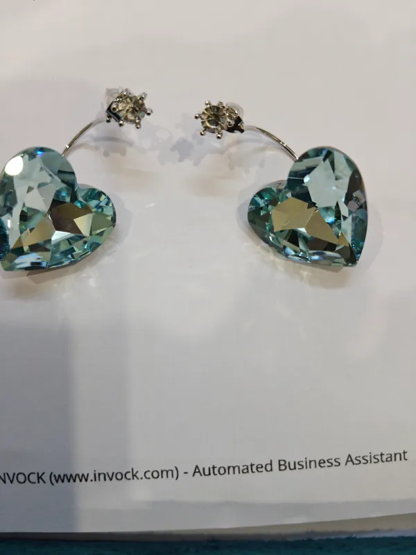 Blue_Stainless_Steel_Heart_Shaped_Faceted_Drop_Earrings_For_Women