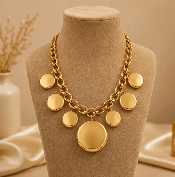 Gold_Stainless_Steel_Statement_Necklace_For_Women