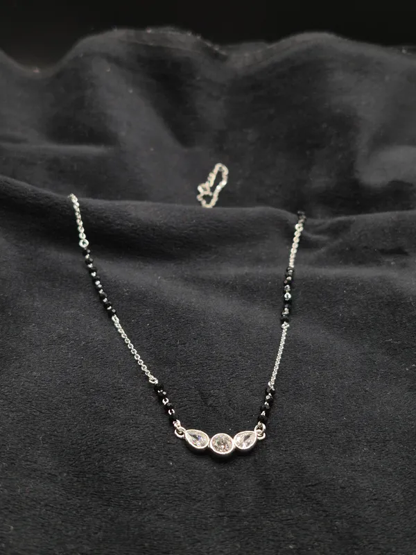 Silver_&_Black_925_Sterling_Three_Stone_Bead_Mangalsutra_For_Women