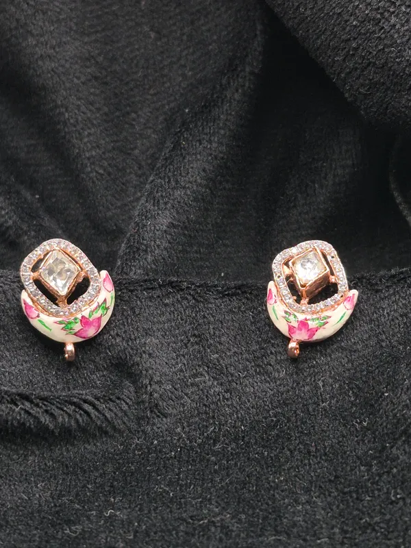 Multicolour_925_Sterling_Silver_Floral_Stud_Earrings_For_Women