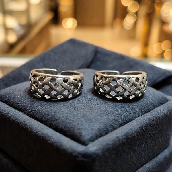 Silver_925_Sterling_Silver_Woven_Pattern_Ring_Set_For_Women