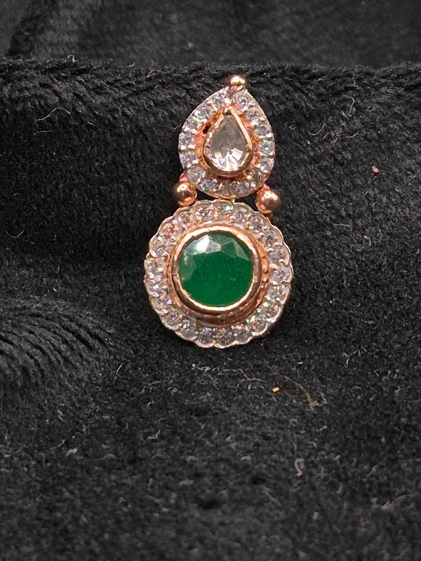 Rose_Gold_&_Green_925_Silver_Stone_Jewellery_Set_For_Women