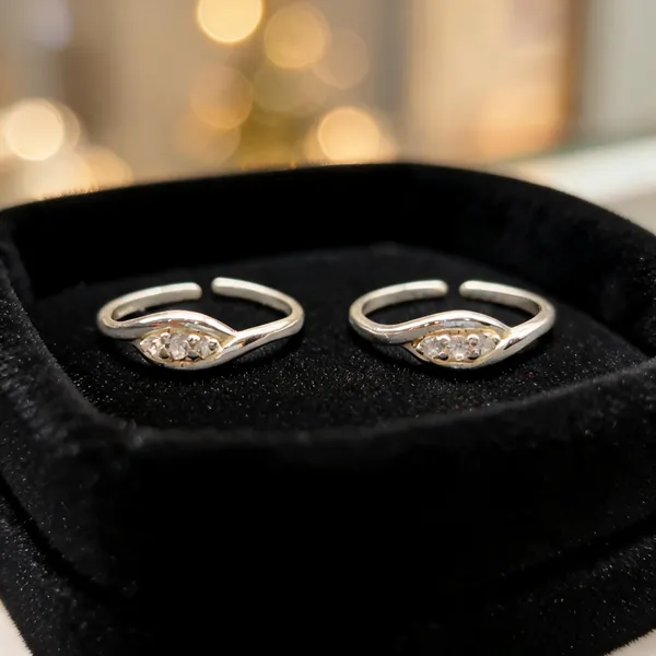 Silver_925_Silver_Adjustable_Stone_Toe_Ring_Set_For_Women