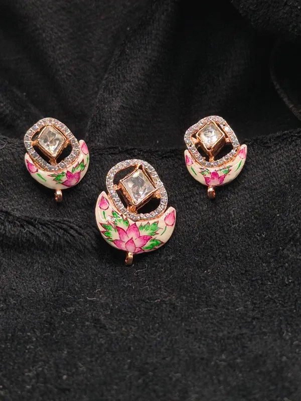 Multicolour_925_Sterling_Silver_Floral_Stud_Earrings_For_Women