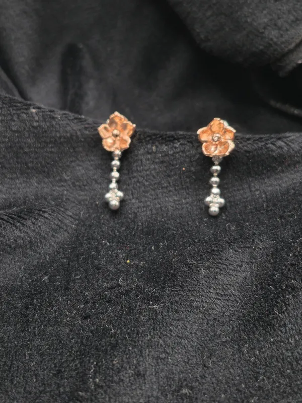 Rose_Gold_925_Silver_Floral_Drop_Earrings_For_Women