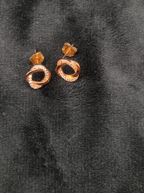 Rose_Gold_925_Silver_Rhinestone_Interlocking_Stud_Earrings_For_Women