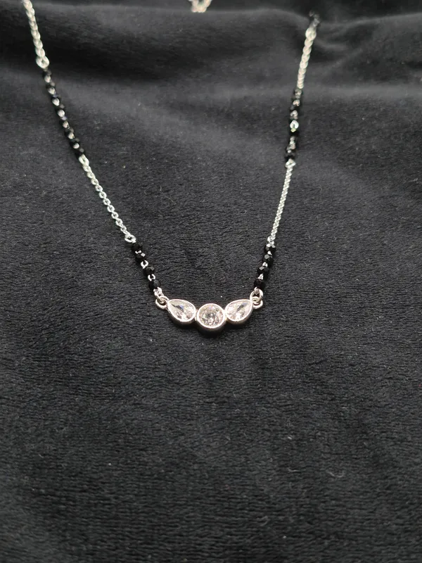 Silver_&_Black_925_Sterling_Three_Stone_Bead_Mangalsutra_For_Women