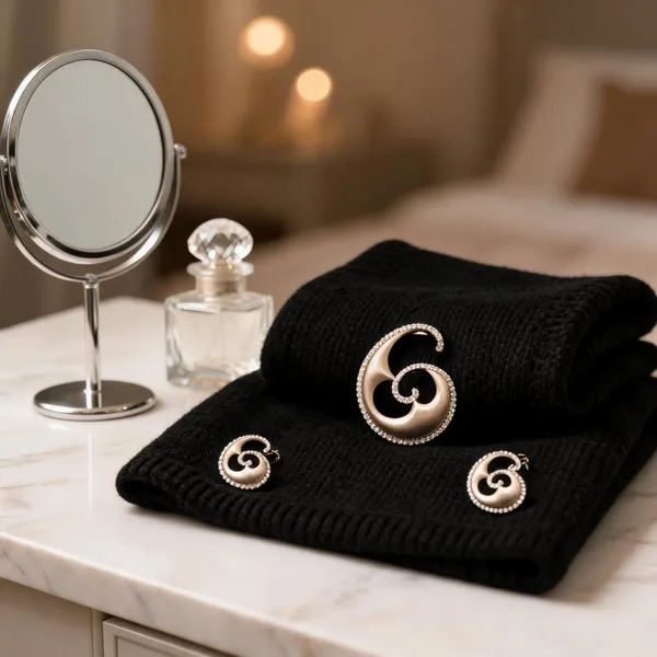 Gold_925_Silver_Rhinestone_Pendant_&_Earrings_Set_For_Women