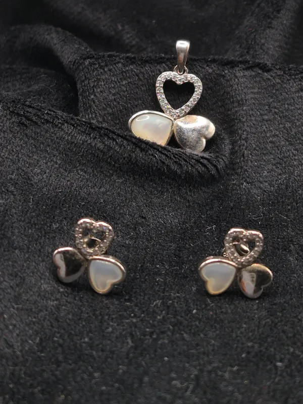 Silver_925_Sterling_Heart_Clover_Pendant_For_Women