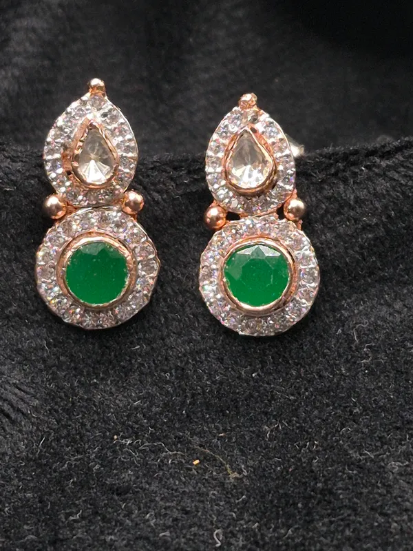 Rose_Gold_&_Green_925_Silver_Stone_Jewellery_Set_For_Women
