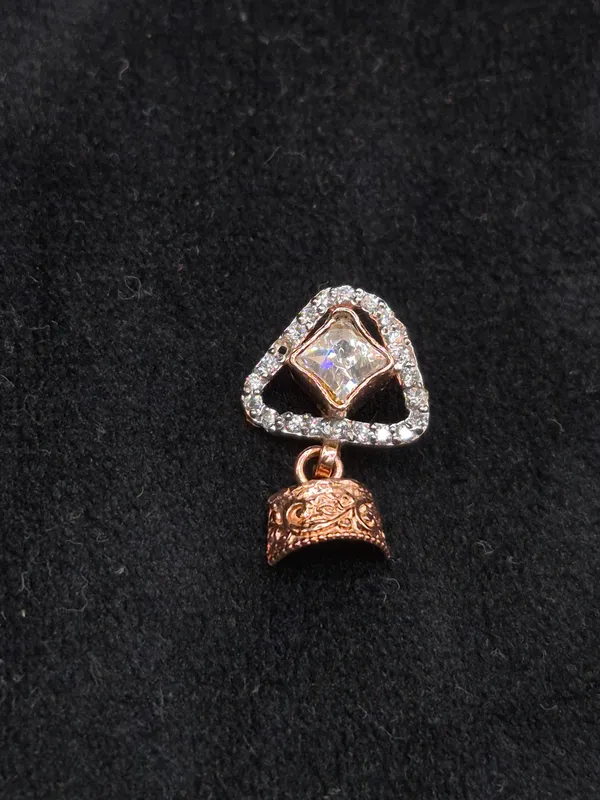 Rose_Gold_925_Sterling_Silver_Triangular_Stone_Drop_Earrings_For_Women