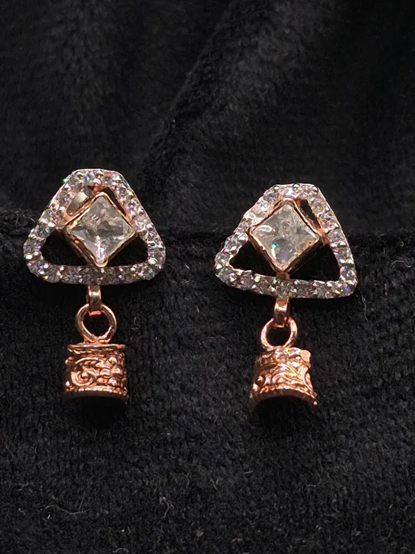 Rose_Gold_925_Sterling_Silver_Triangular_Stone_Drop_Earrings_For_Women