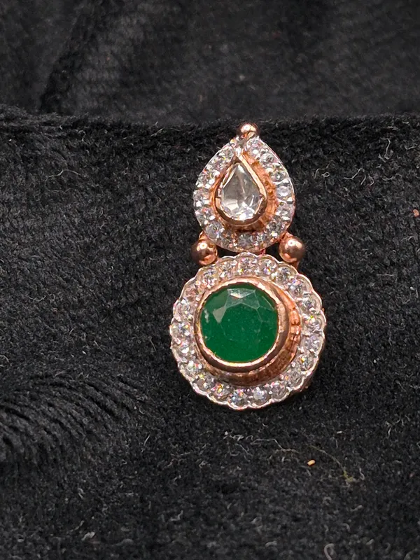 Rose_Gold_&_Green_925_Silver_Stone_Jewellery_Set_For_Women