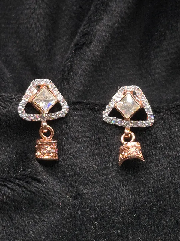 Rose_Gold_925_Sterling_Silver_Triangular_Stone_Drop_Earrings_For_Women