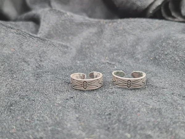 Silver_925_Sterling_Floral_Motif_Toe_Ring_Set_For_Women