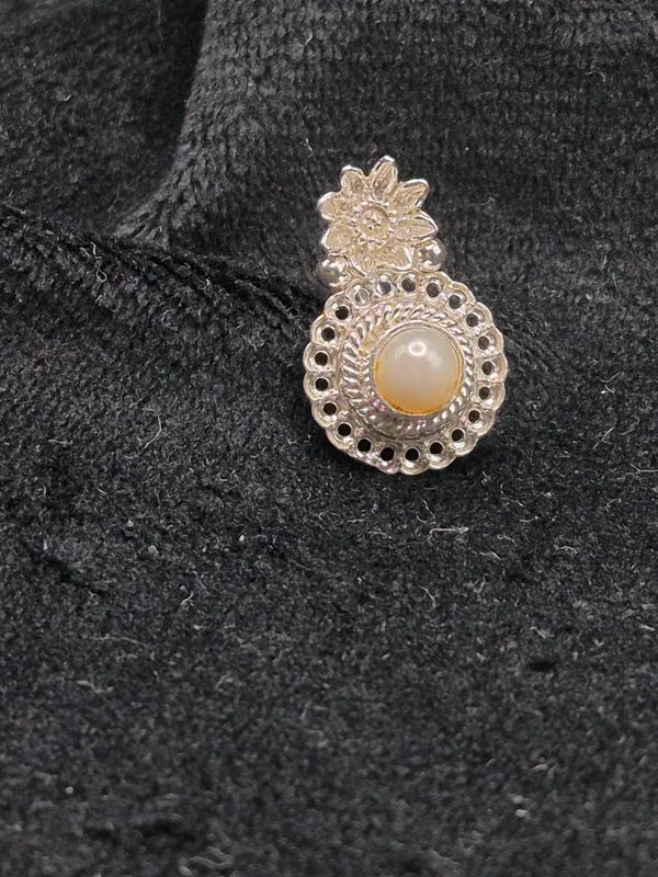 Silver_925_Sterling_Pearl_Floral_Drop_Earrings_For_Women