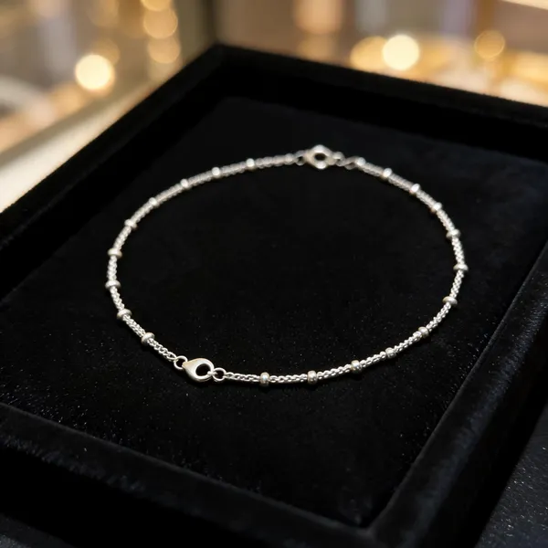Silver_925_Sterling_Beaded_Chain_Anklet_For_Women