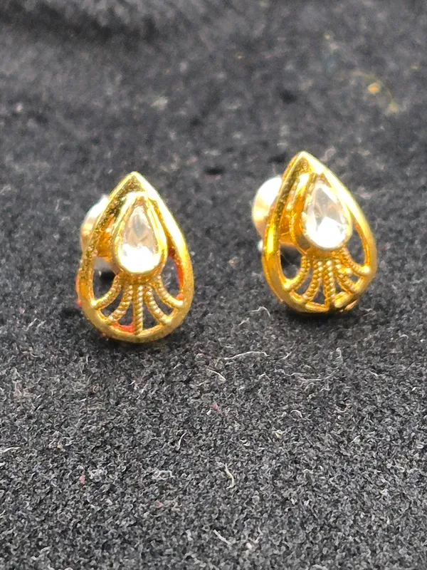 Gold_925_Silver_Teardrop_Pendant_&_Earrings_Set_For_Women