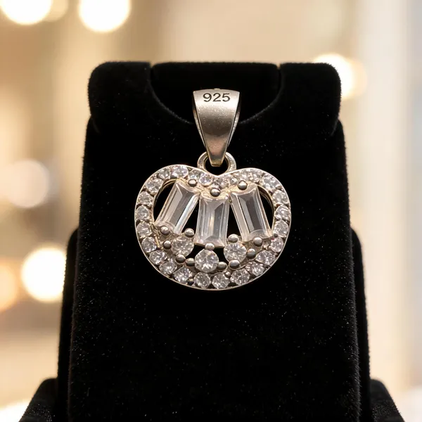 Silver_925_Sterling_Rhinestone_Heart_Pendant_For_Women
