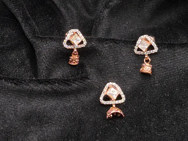 Rose_Gold_925_Sterling_Silver_Triangular_Stone_Drop_Earrings_For_Women