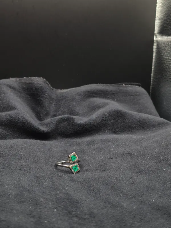Green_925_Silver_Geometric_Open_Ring_For_Women