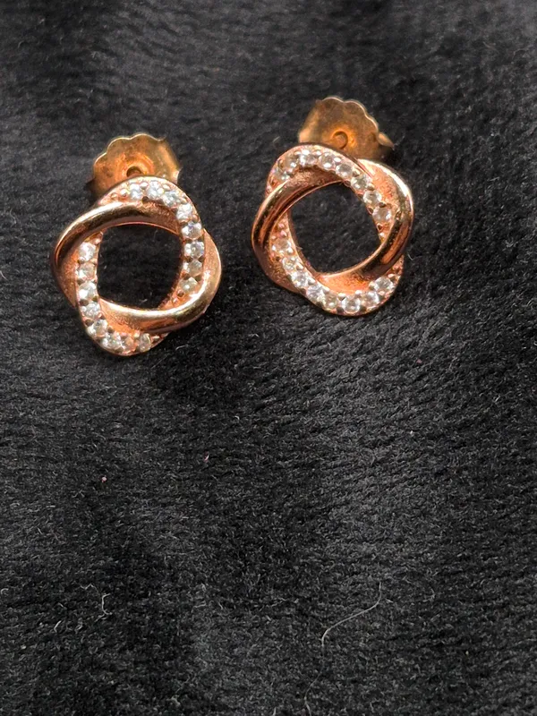 Rose_Gold_925_Silver_Rhinestone_Interlocking_Stud_Earrings_For_Women
