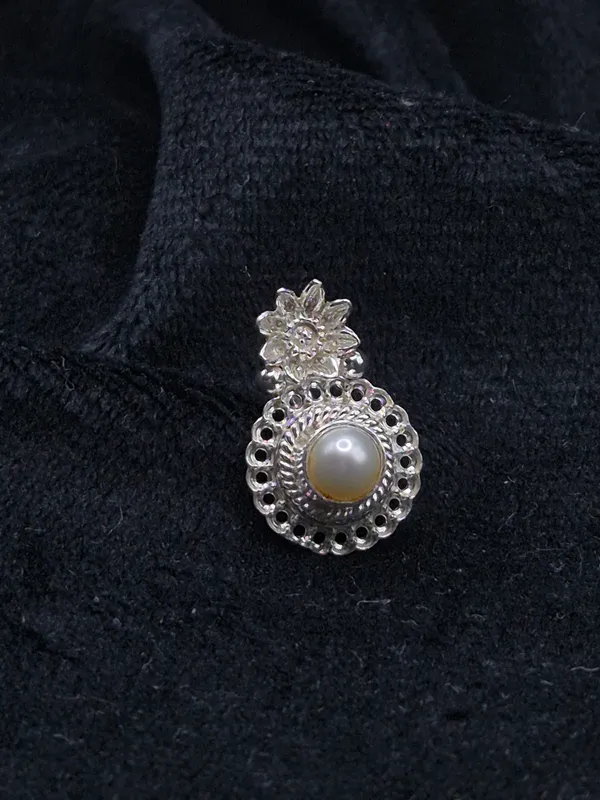 Silver_925_Sterling_Pearl_Floral_Drop_Earrings_For_Women