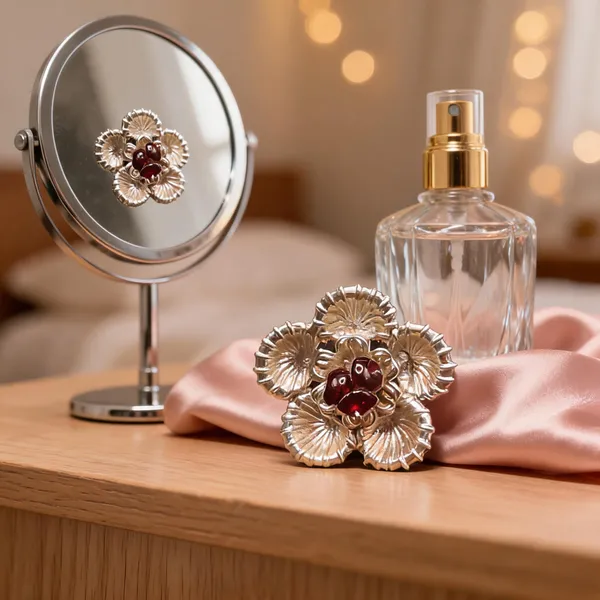 Gold_925_Sterling_Silver_Floral_Embellished_Pendant_For_Women