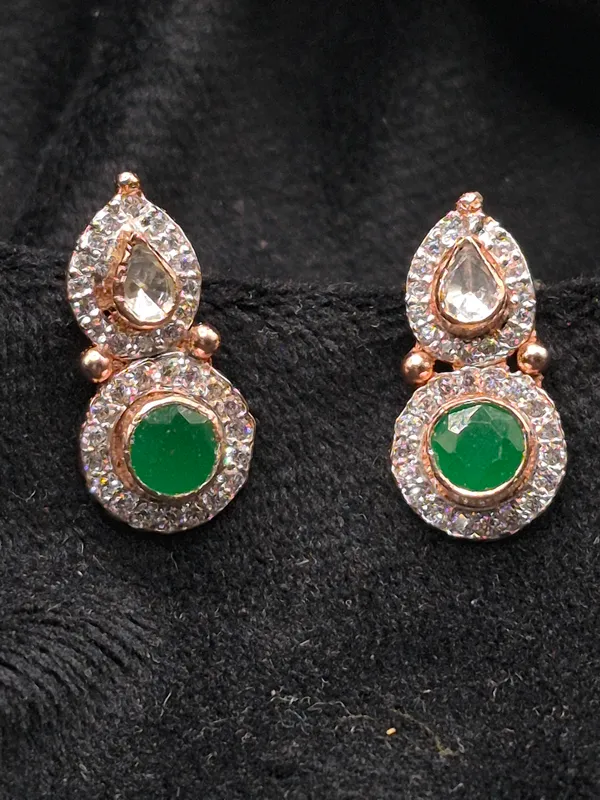 Rose_Gold_&_Green_925_Silver_Stone_Jewellery_Set_For_Women