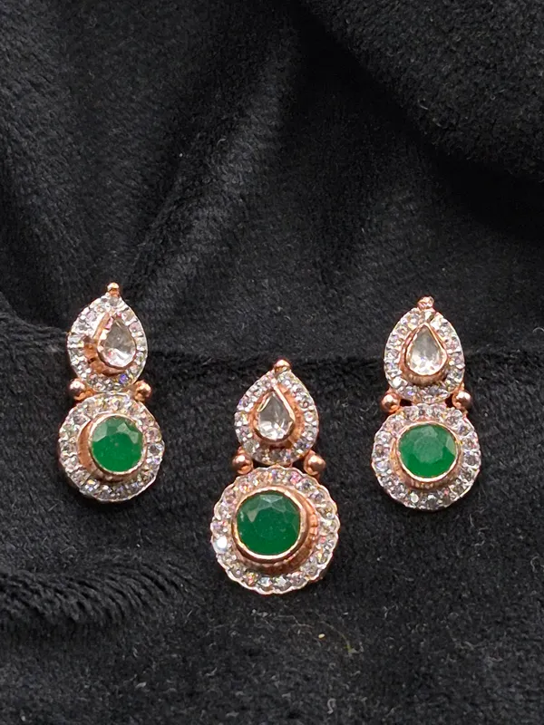 Rose_Gold_&_Green_925_Silver_Stone_Jewellery_Set_For_Women