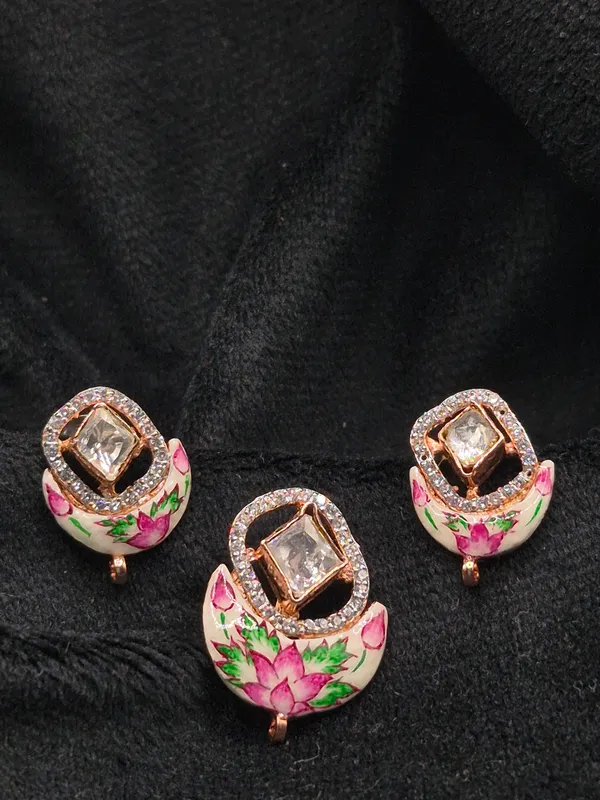 Multicolour_925_Sterling_Silver_Floral_Stud_Earrings_For_Women