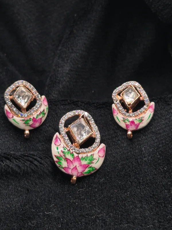 Multicolour_925_Sterling_Silver_Floral_Stud_Earrings_For_Women