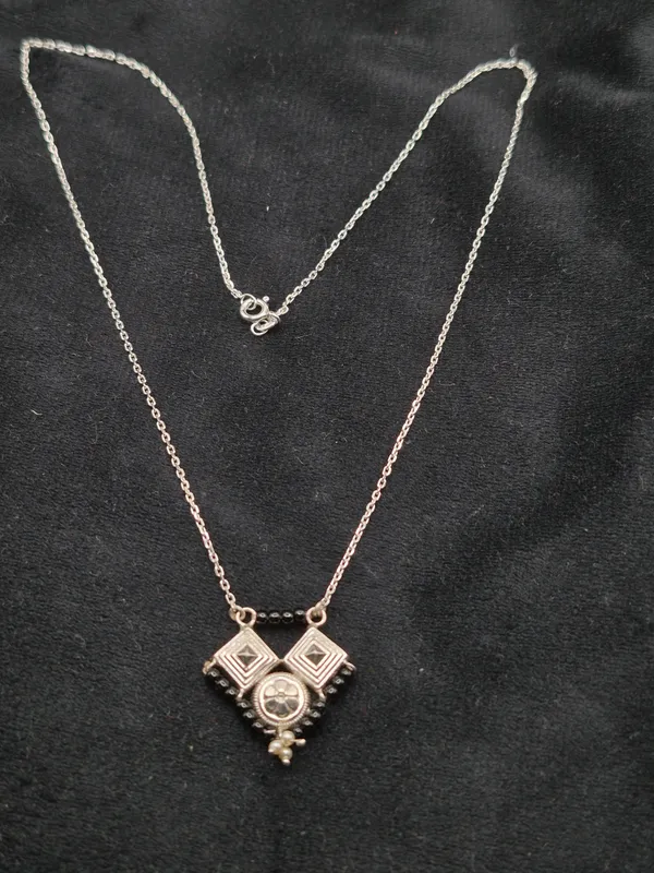 Silver_925_Sterling_Silver_Beaded_Pendant_Necklace_For_Women