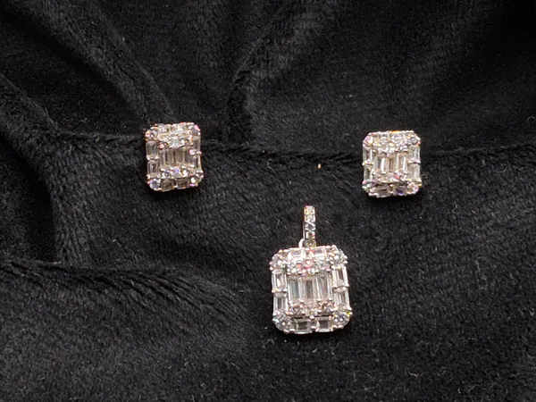 Silver_925_Sterling_Crystal_Rectangular_Pendant_For_Women